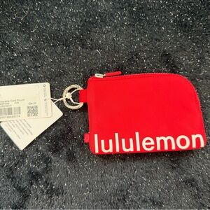 SOLD Lululemon Athletica Red Zip Pouch